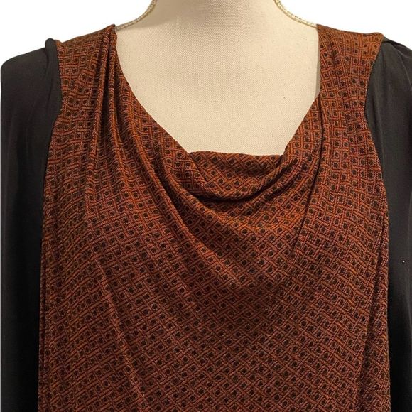 NWT Bai Amour French Lagenlook Dress. Brick Red Color.  Large - Picture 5 of 8